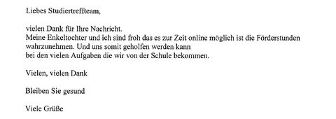 Referenz Online Nachhilfe